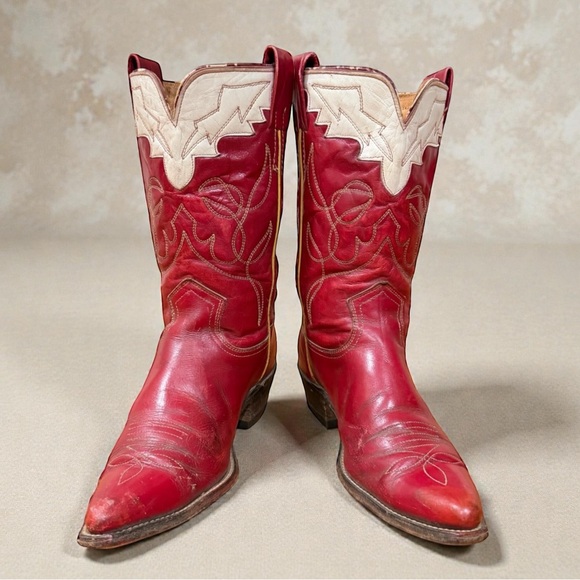 1960s • Frye Western Boots • Women’s 6 M Vintage Cowboy Boots - Picture 2 of 6